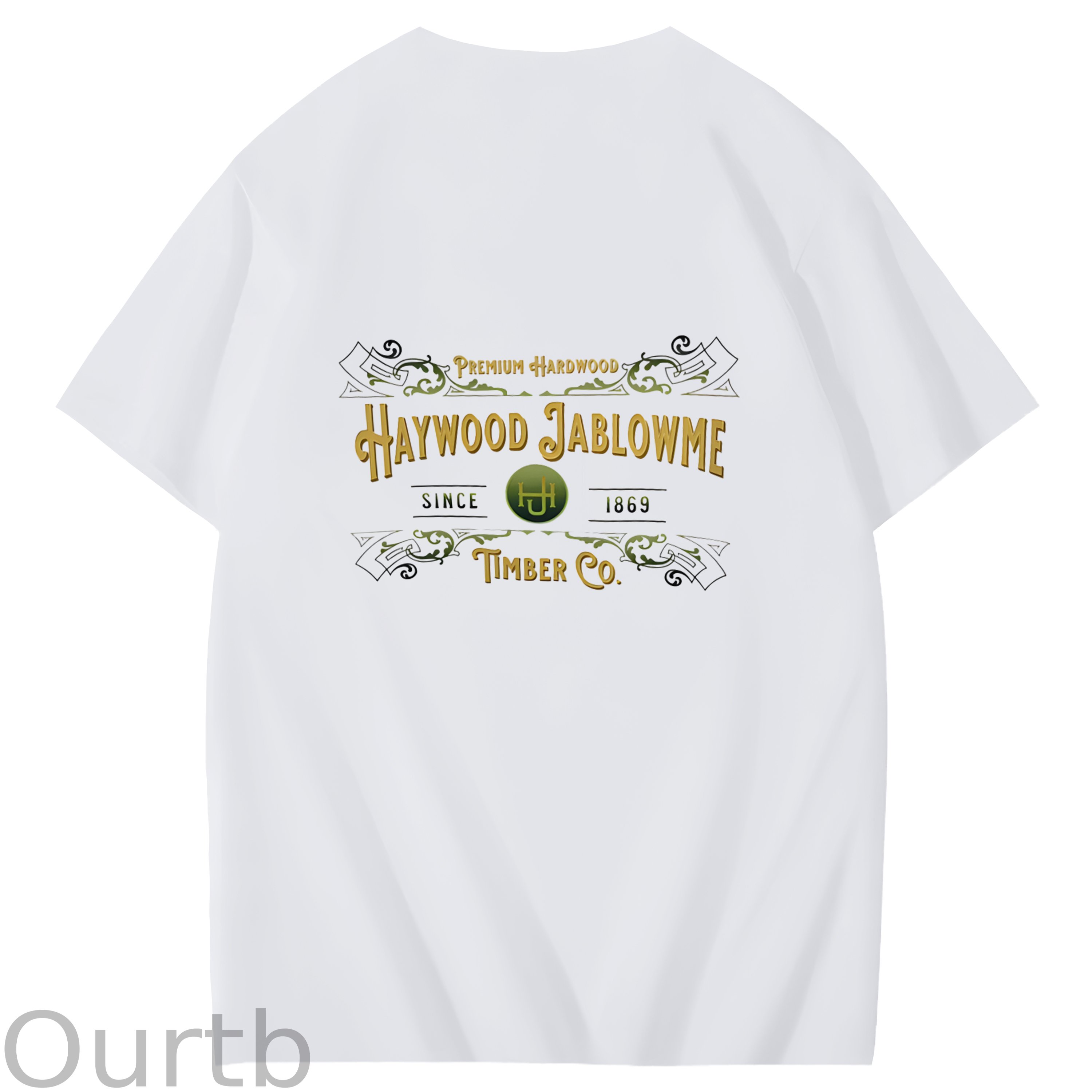Haywood Since 1869 Jablowme Timber Co Art Pattern Print T-Shirt