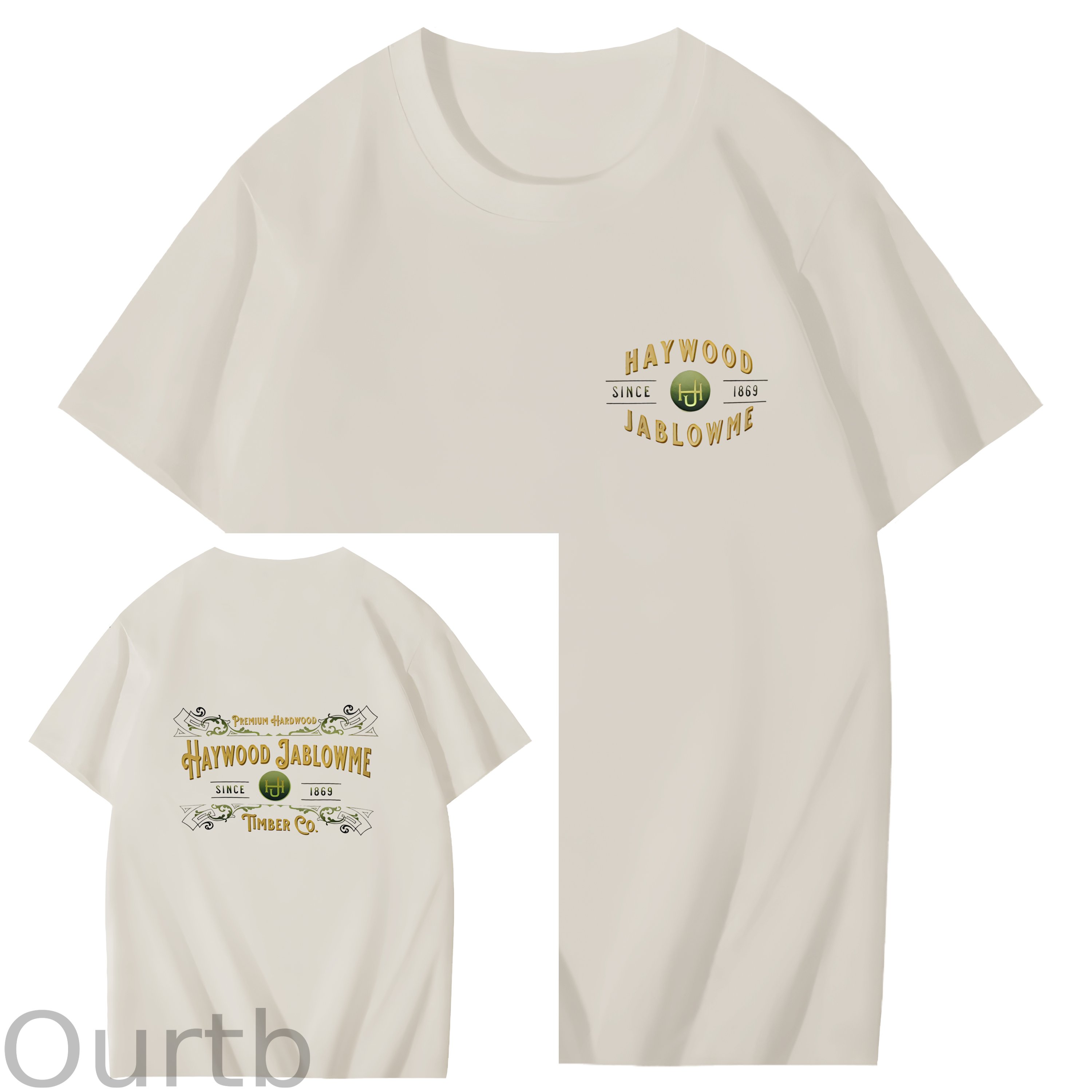 Haywood Since 1869 Jablowme Timber Co Art Pattern Print T-Shirt