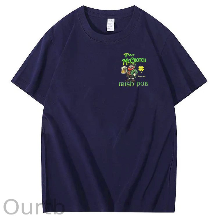 St.Patrick's Day Print Pattern Crew Neck T-Shirt