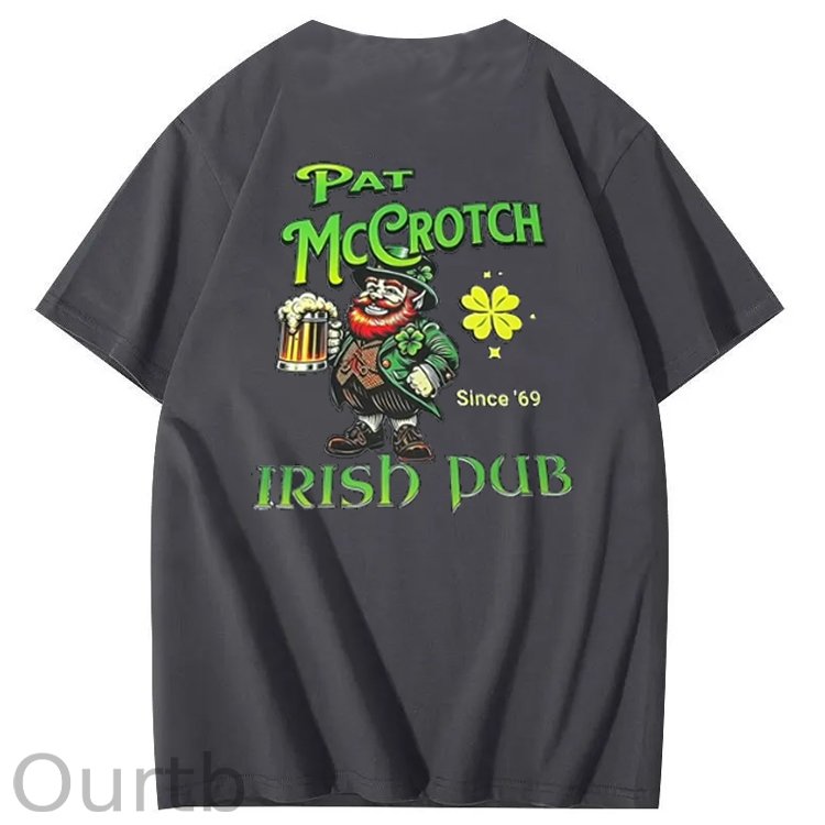 St.Patrick's Day Print Pattern Crew Neck T-Shirt