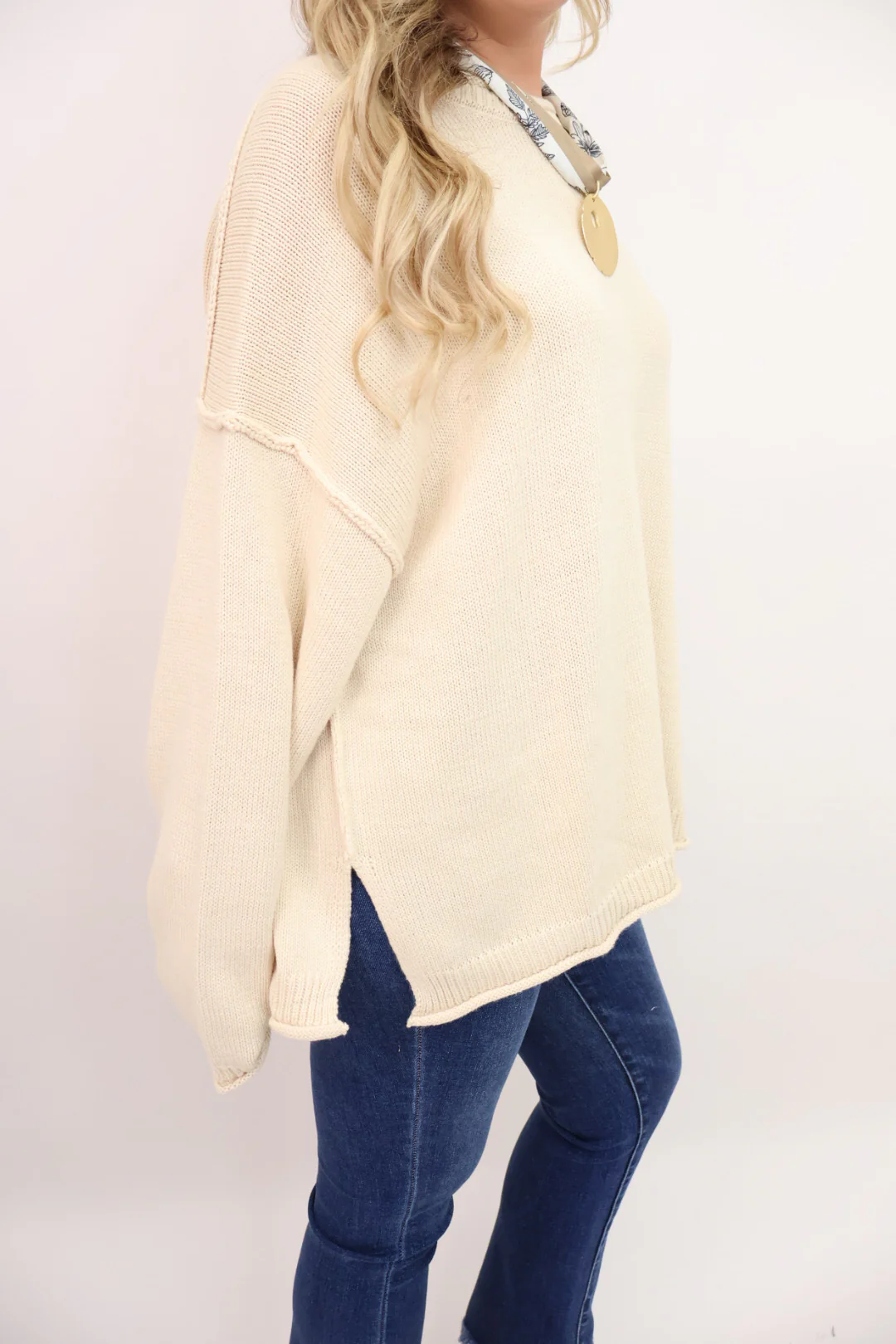 Oversized Ecru Sweater