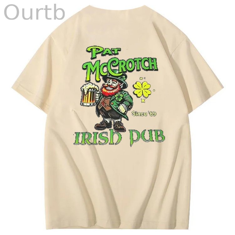 St.Patrick's Day Print Pattern Crew Neck T-Shirt