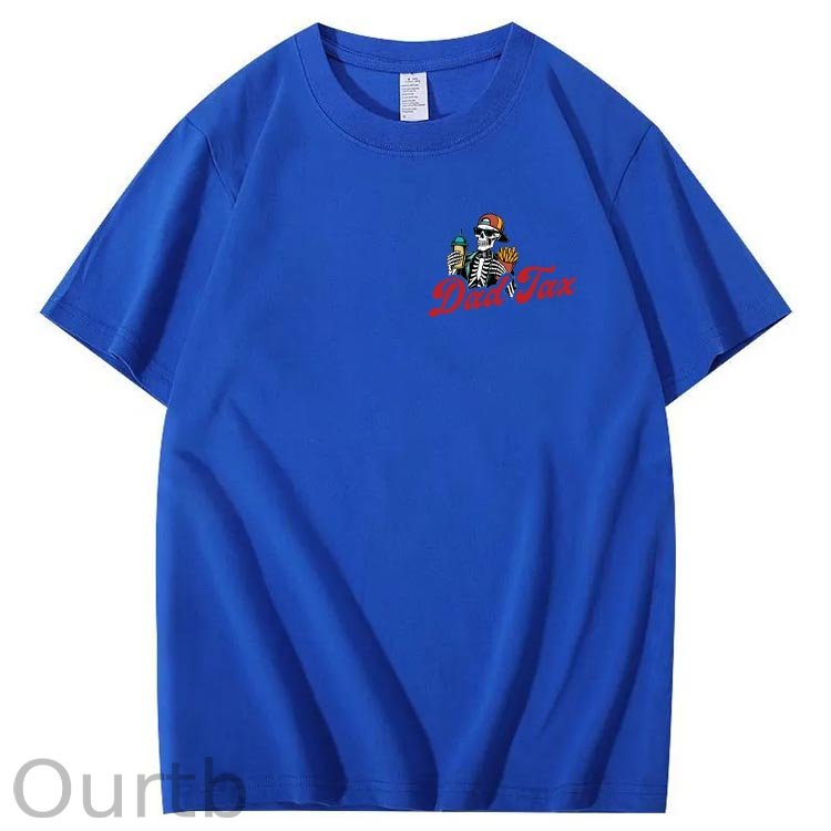 Dad Tax Pattern Print Cotton T-Shirt