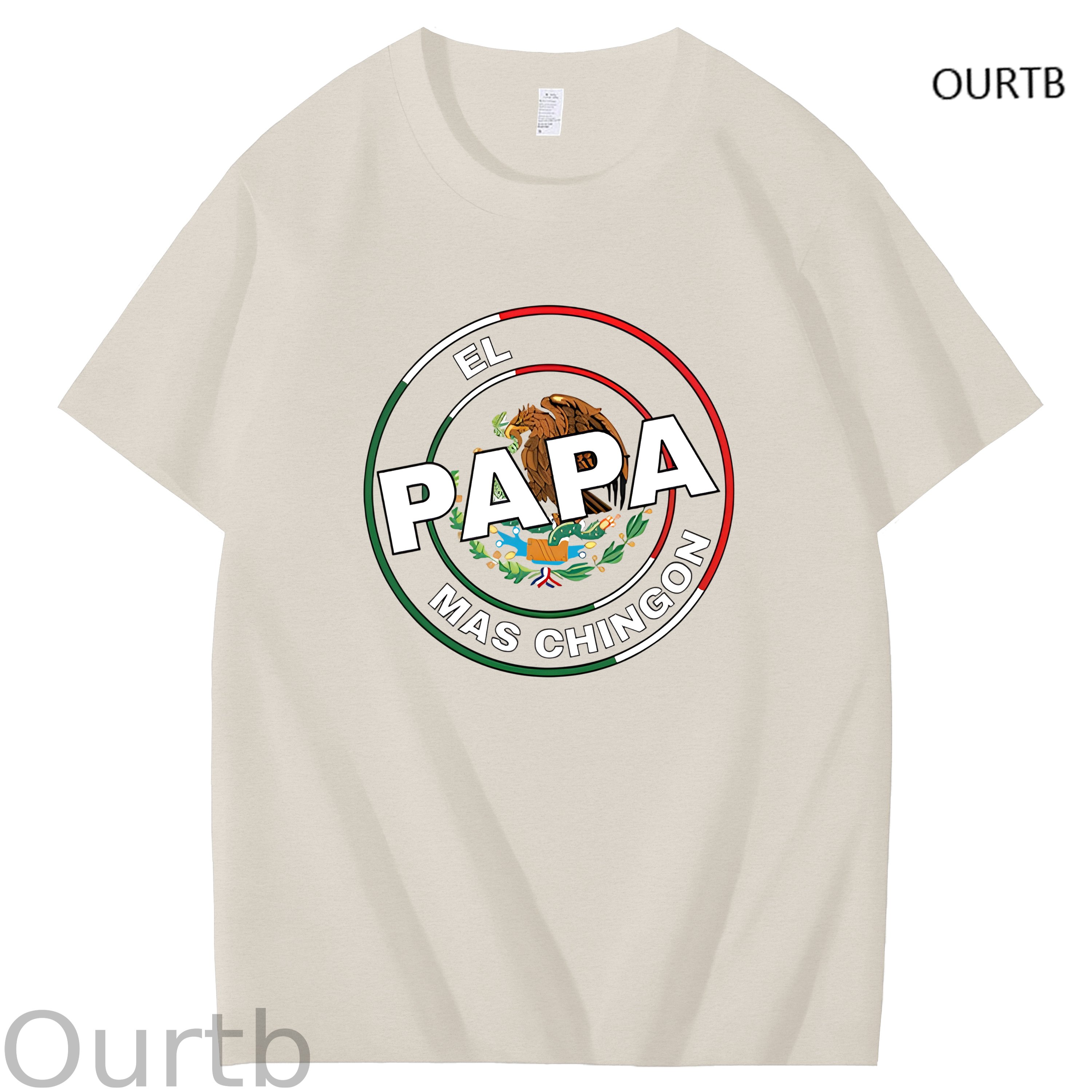 El Papa Mas Chingon Funny Art Pattern Print T-Shirt