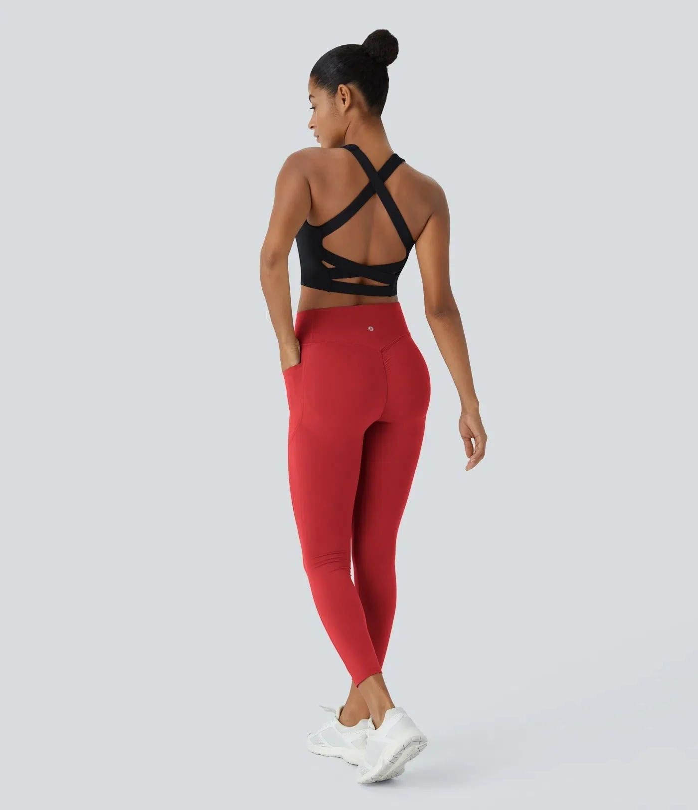 GlowLift Sculpted Leggings – Elegant Fit with Peach Effect