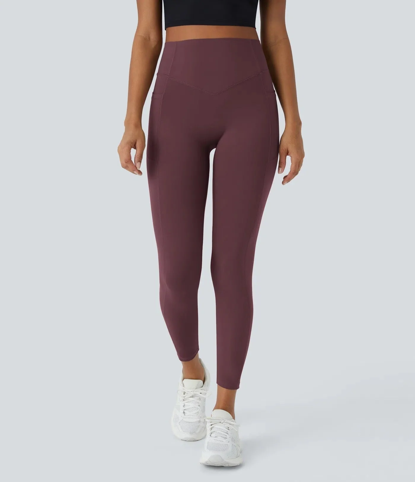 GlowLift Sculpted Leggings – Elegant Fit with Peach Effect