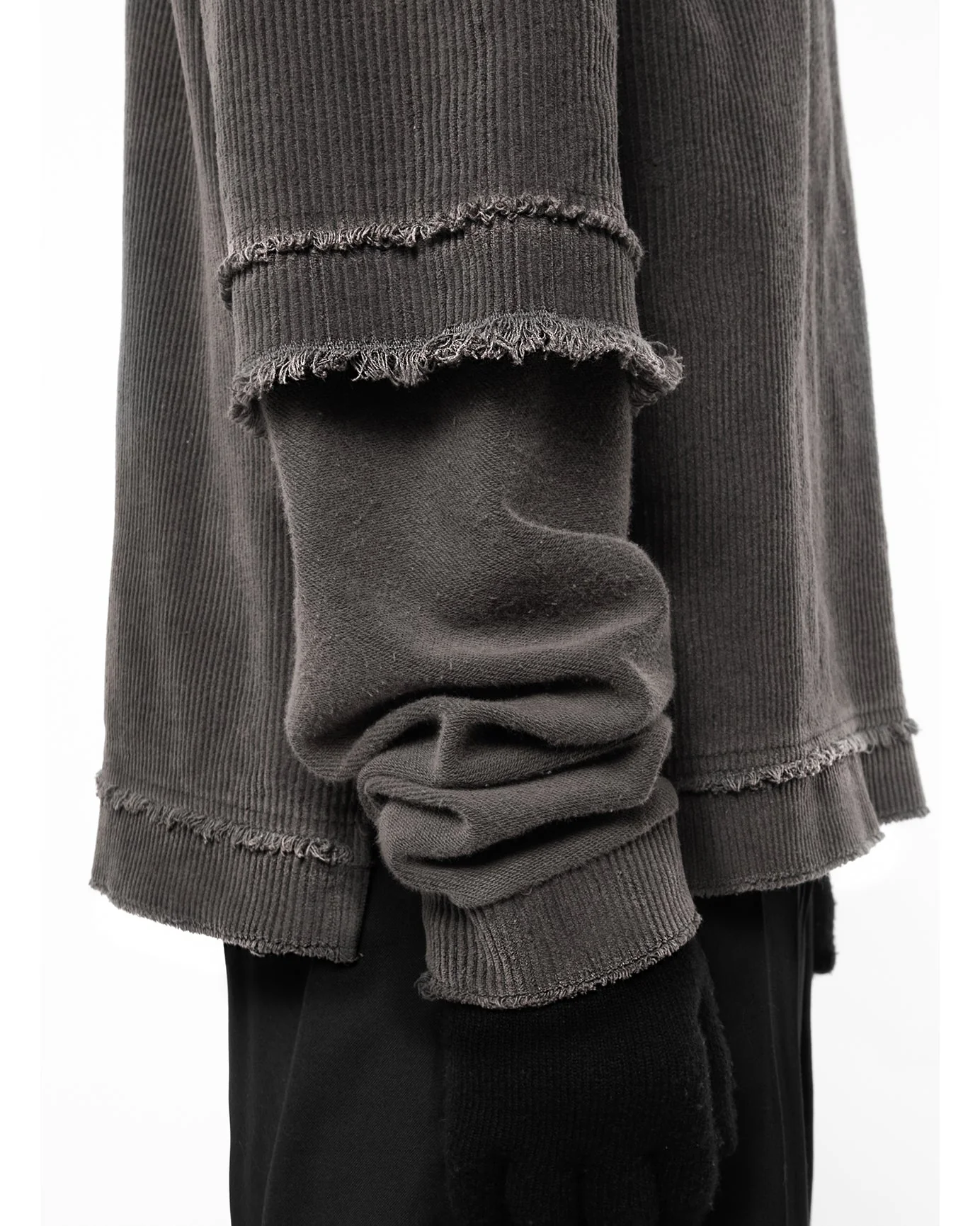 KIIKIO Patchwork Distressed Sweatshirt