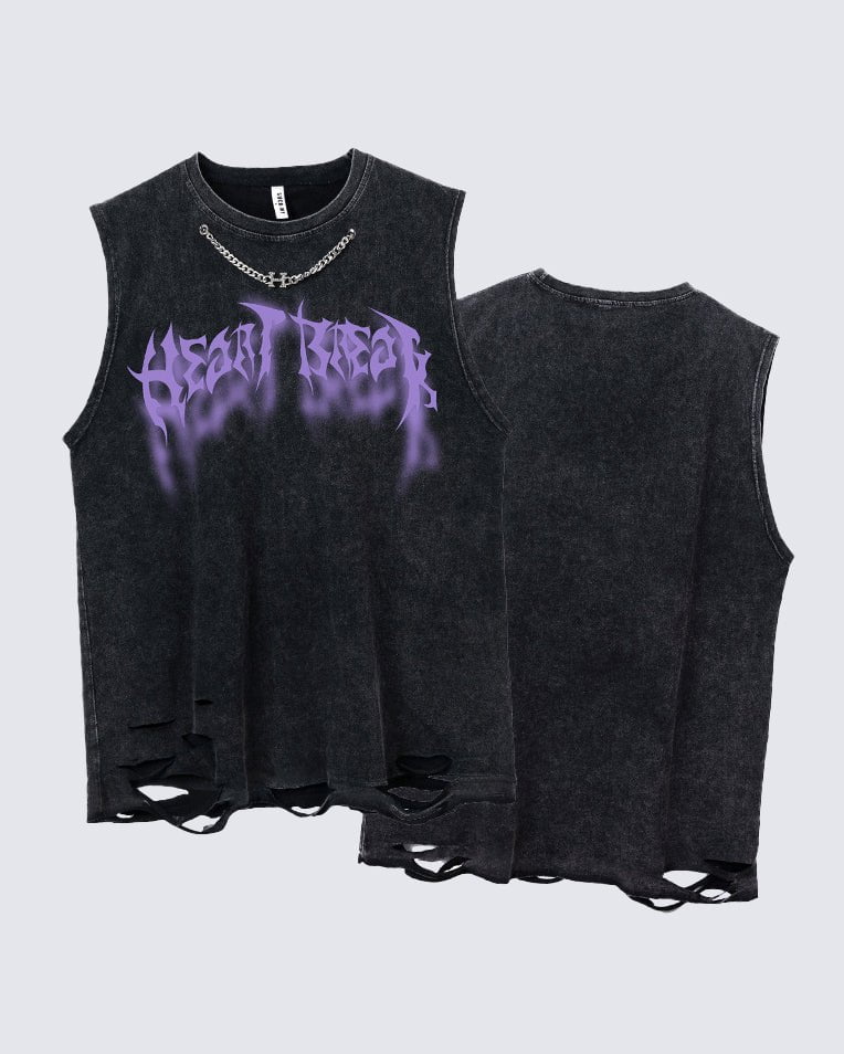 Vintage Faded Printed Tank Top