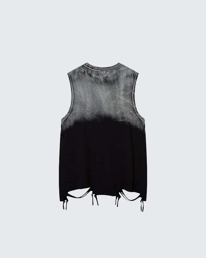 Gradient Wash Pendant Street Tank Top