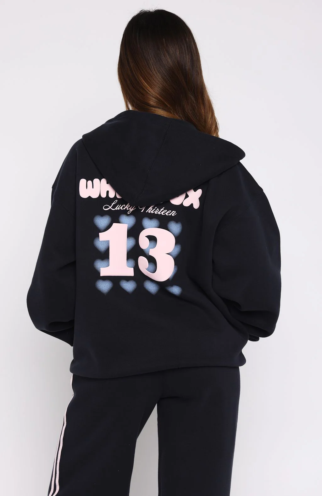 Lucky Thirteen Charise Zip Front Hoodie Navy