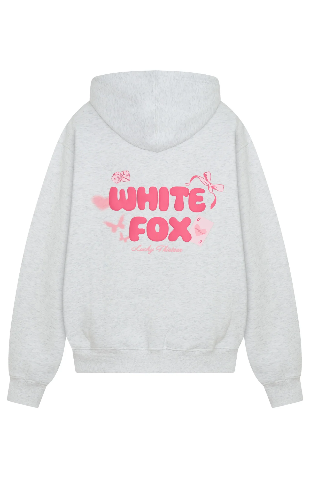 Lucky Thirteen Stephanie Oversized Hoodie Grey Marle