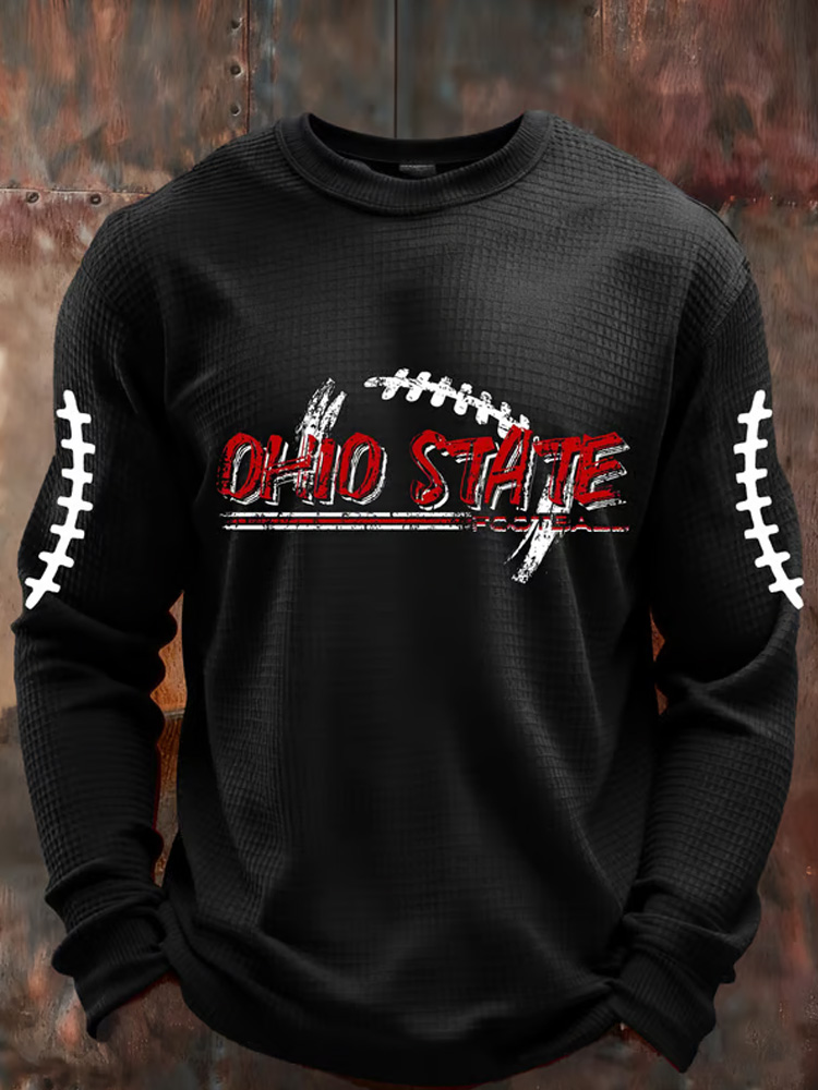 Men's Casual Rugby Print T-shirt  ACE