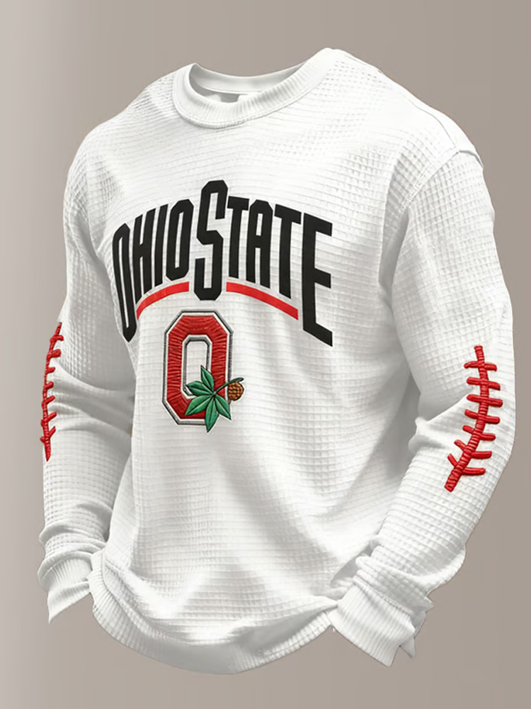 Men's Casual Rugby Print T-shirt  ACE