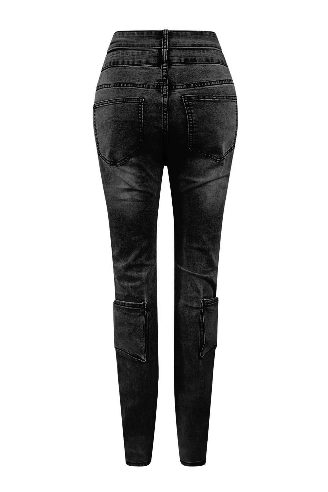 Tic Tac Toe Denim Cargo Jeans