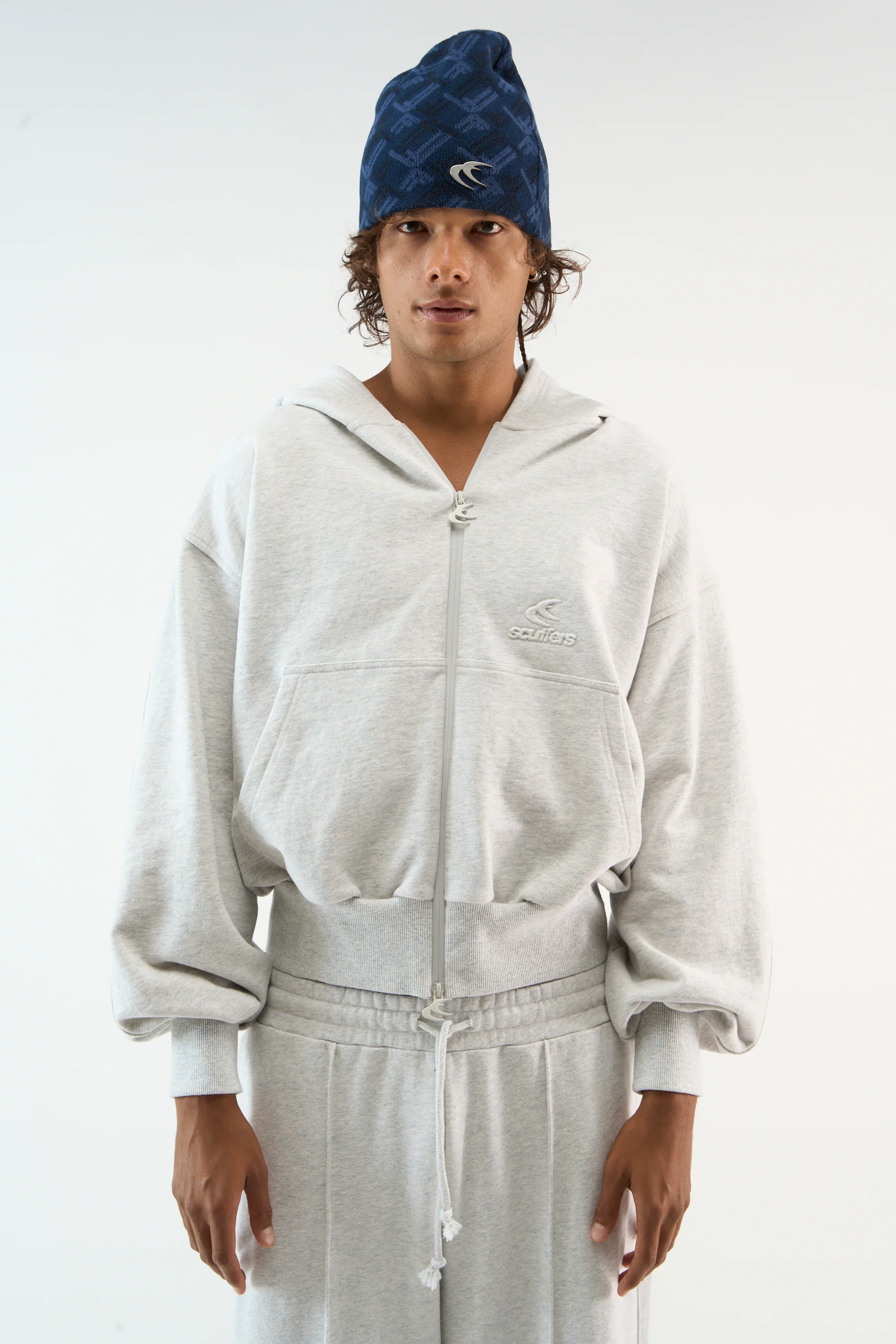 Weekender Grey Melange Zipper