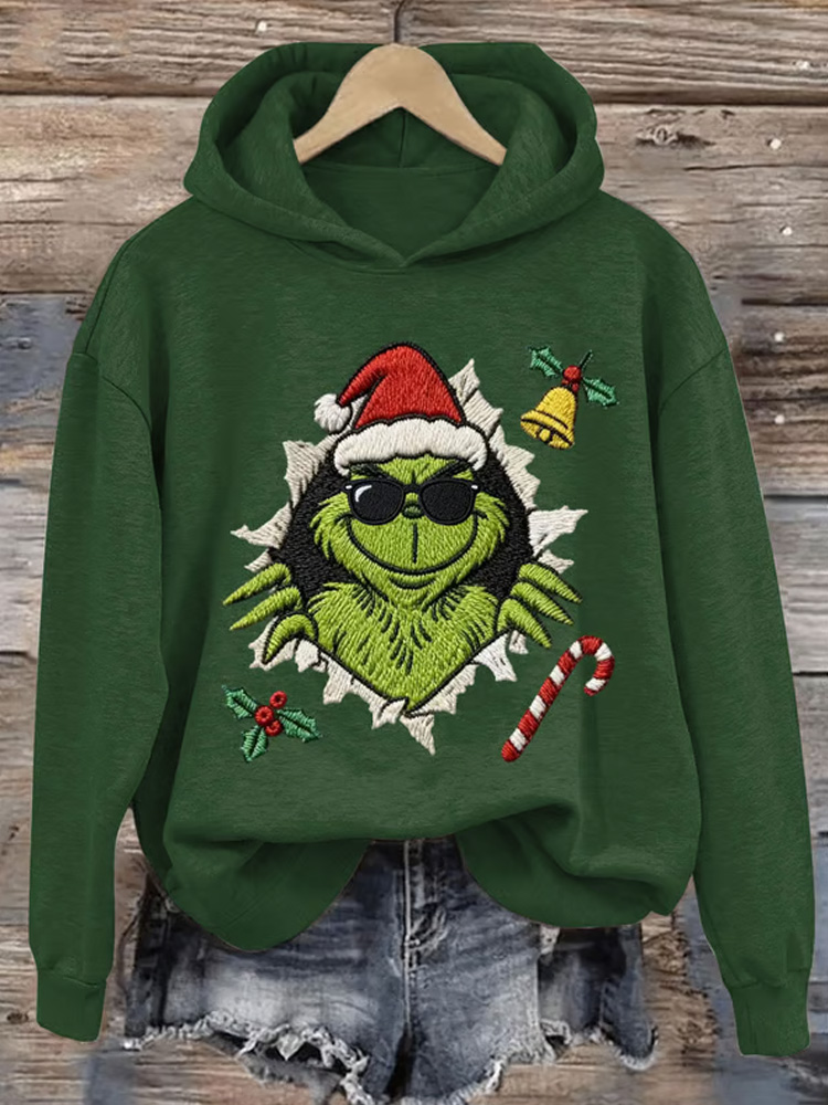 Grinch Print Sweatshirt  ACE