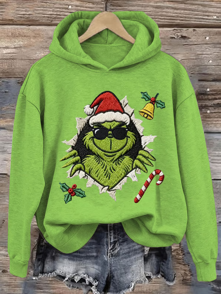 Grinch Print Sweatshirt  ACE