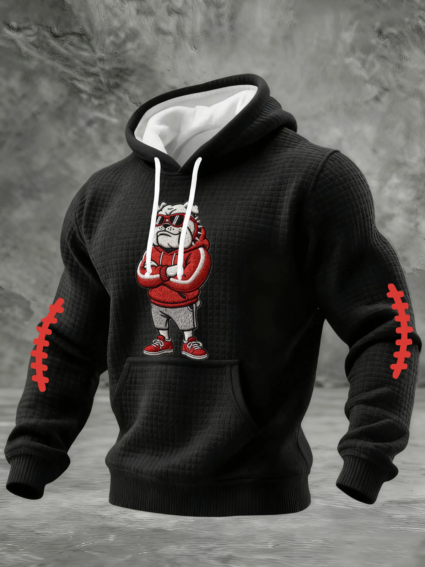 Men's Casual Rugby Print Sweatshirt