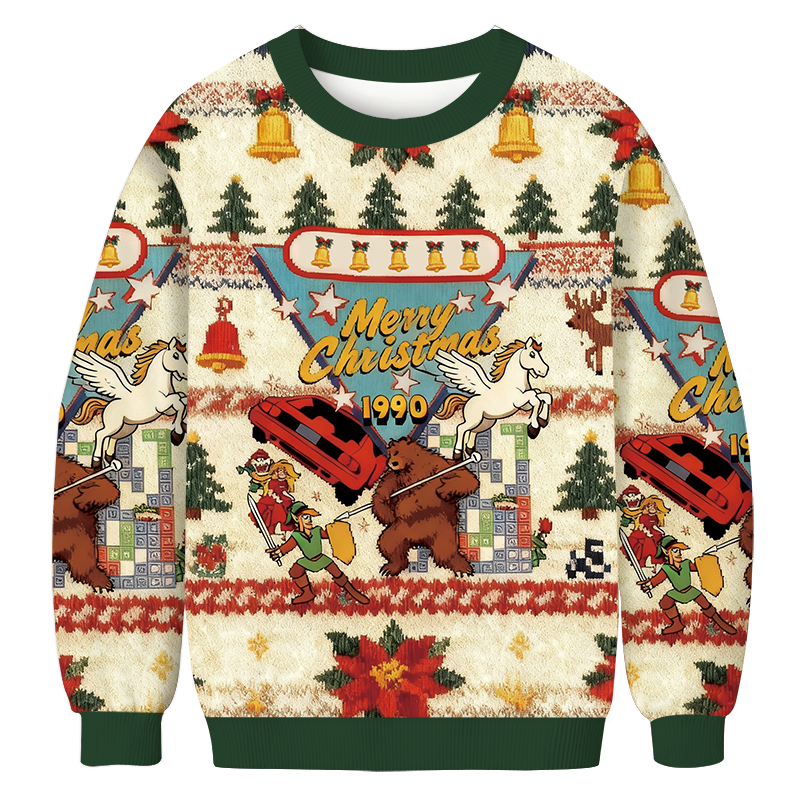 1990 World Championships Christmas Ugly Sweatshirt