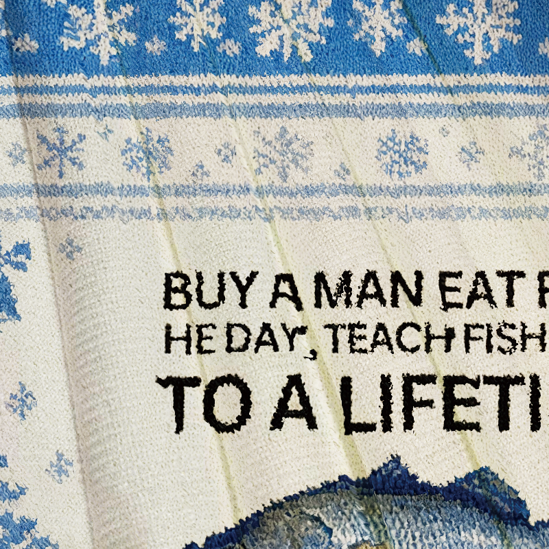 Buy a Man Eat Fish Christmas Ugly Sweatshirt