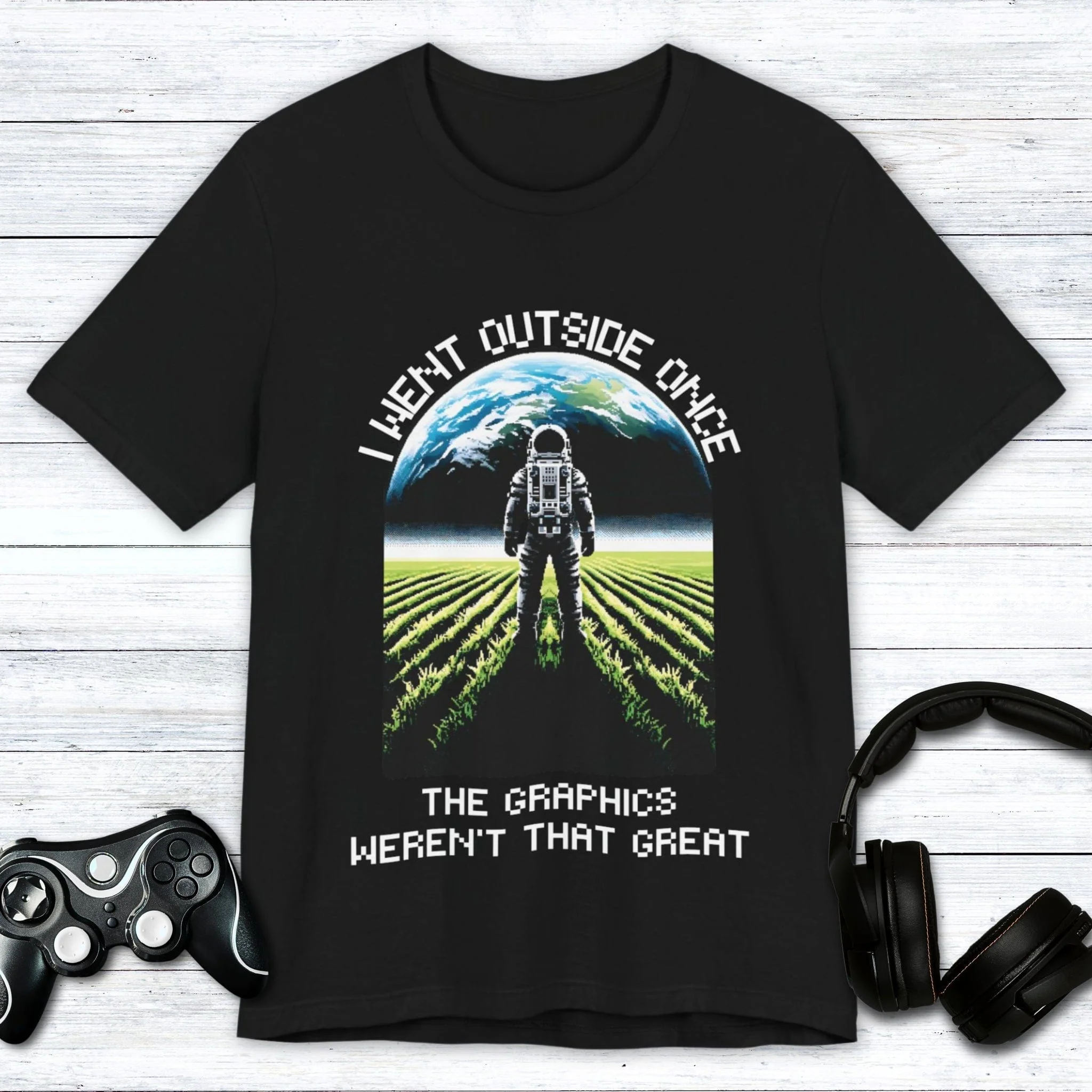 I Went Outside Once (Green Field) T-shirt