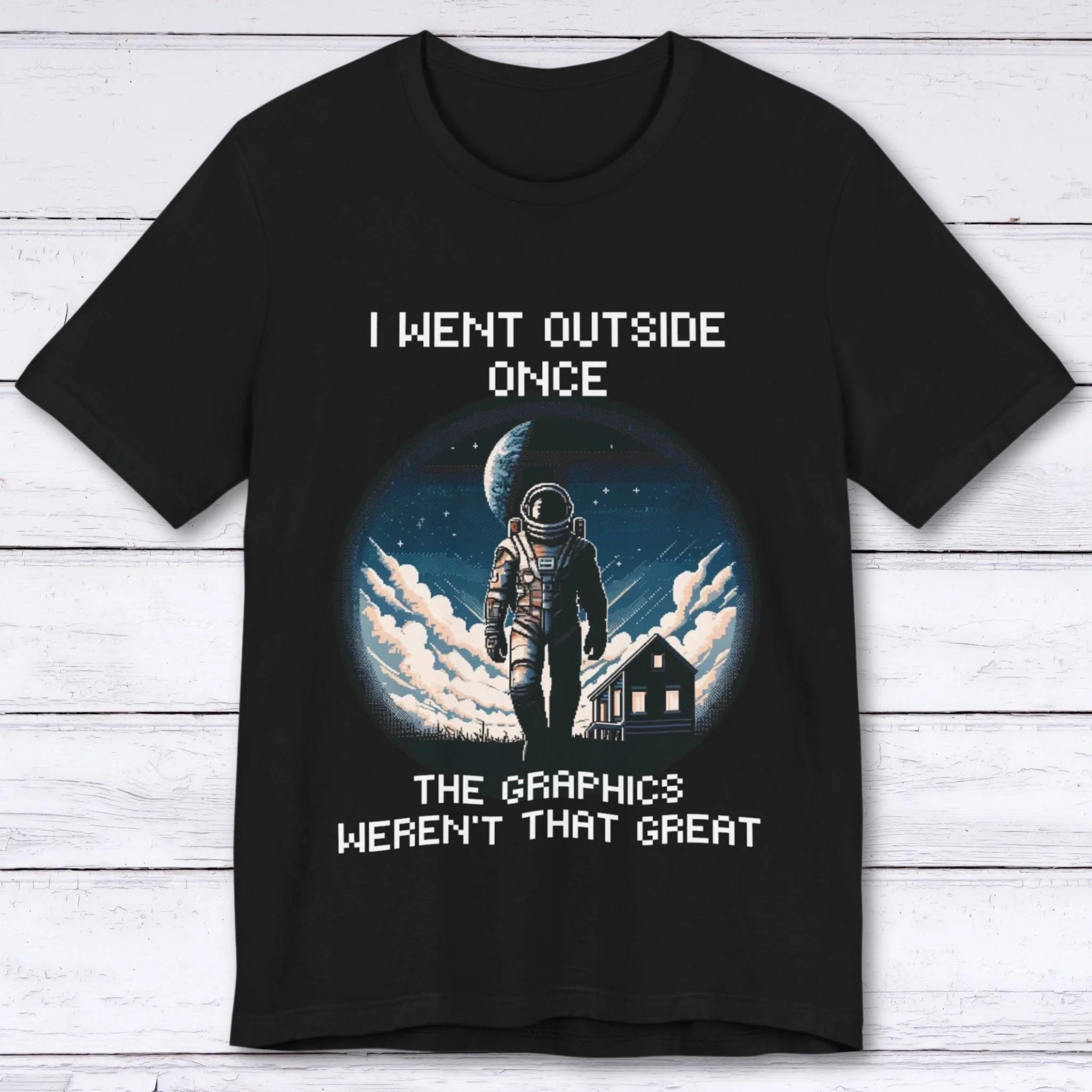 I Went Outside Once (Pixelated) T-shirt