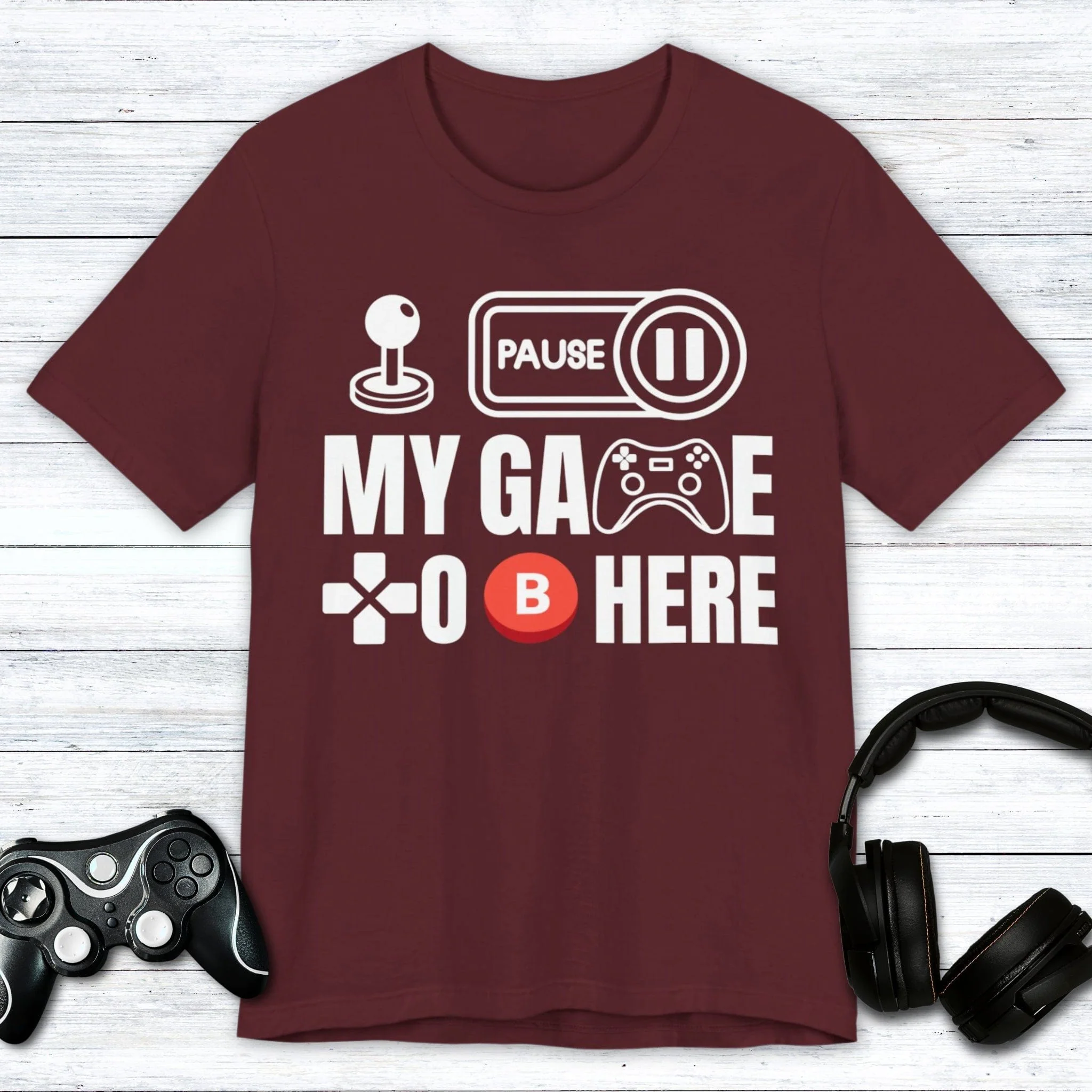 I Paused My Game to be Here (Controller) T-shirt