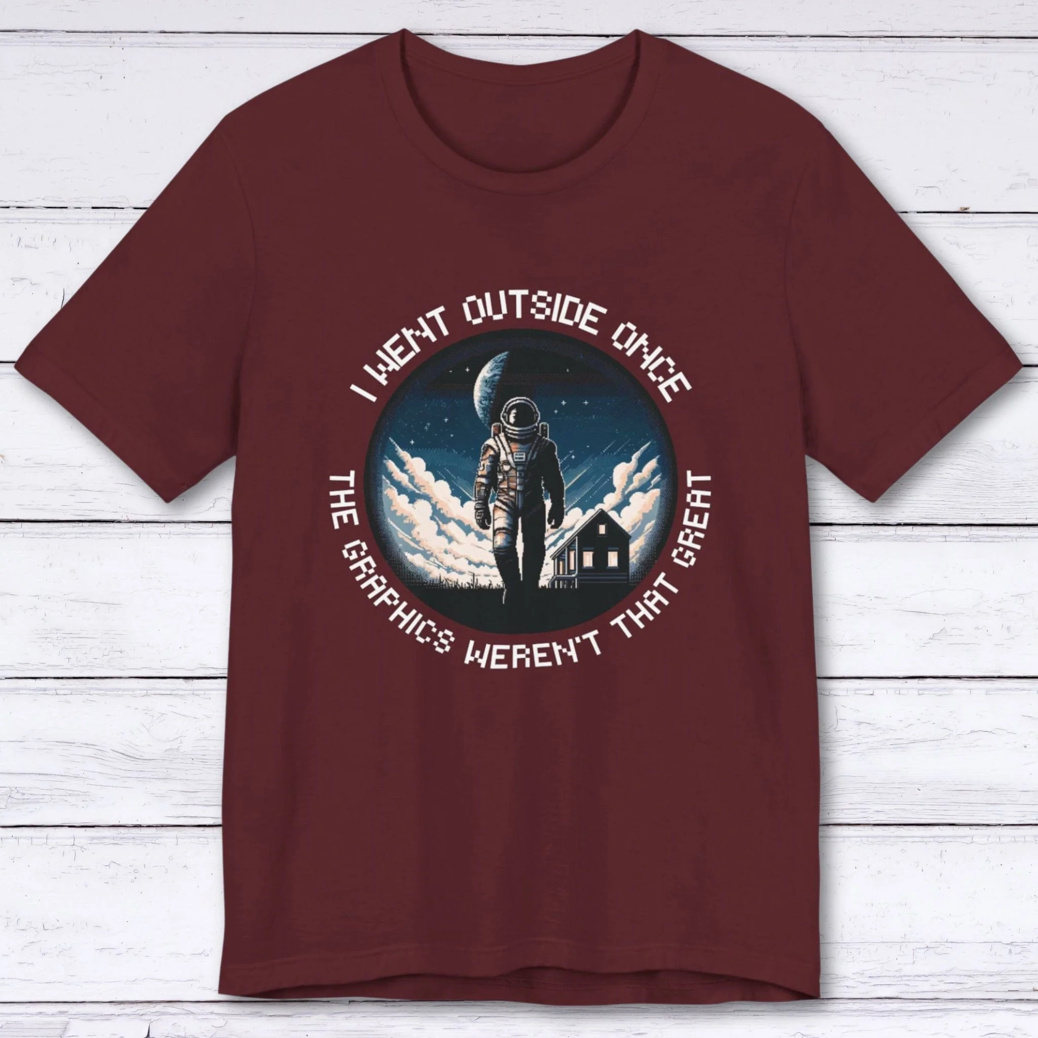 I Went Outside Once Gamer T-shirt