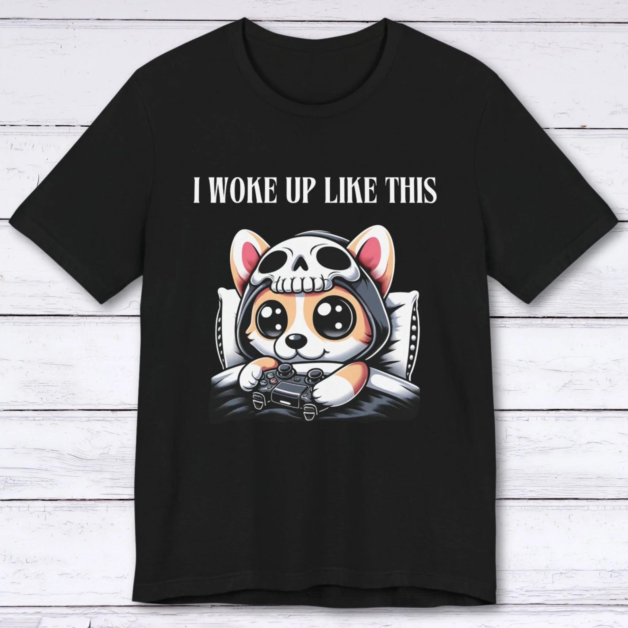 I Woke Up Like This (Corgi) Gamer T-shirt