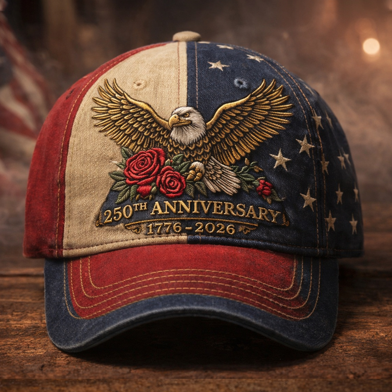 Vintage 250th Anniversary Print Printed Hat