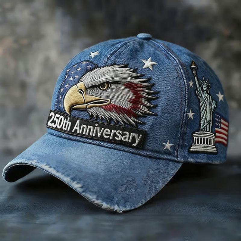 US Retro 250th Anniversary Print Casual Hat