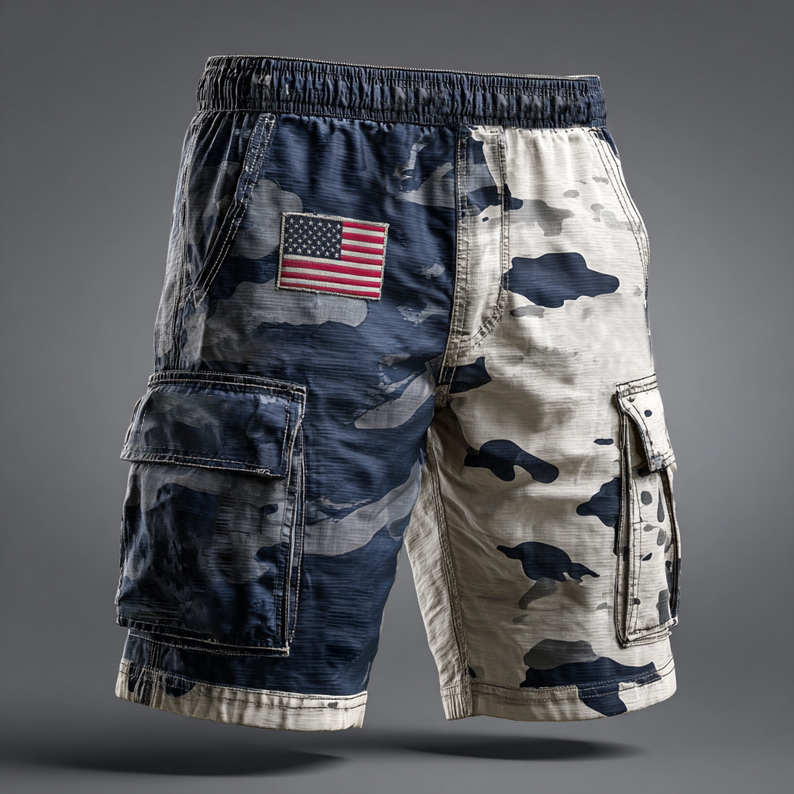 US 250th Anniversary Camouflage Print Shorts