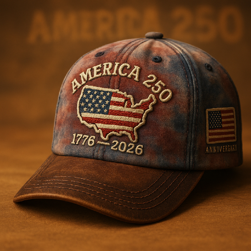 US 250th Anniversary Retro Art Hat