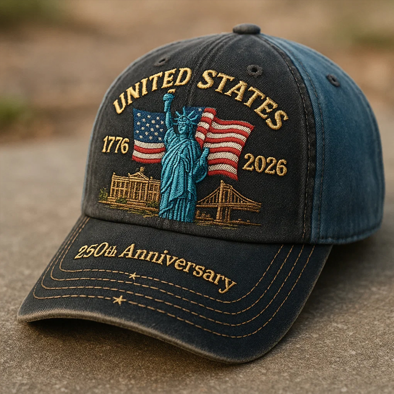 US 250th Anniversary Printed Casual Hat