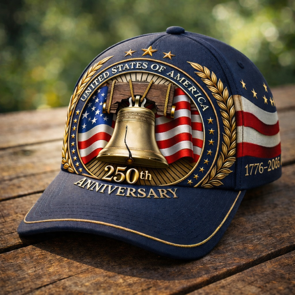 U.S. 250th Anniversary Art Print Casual Hat