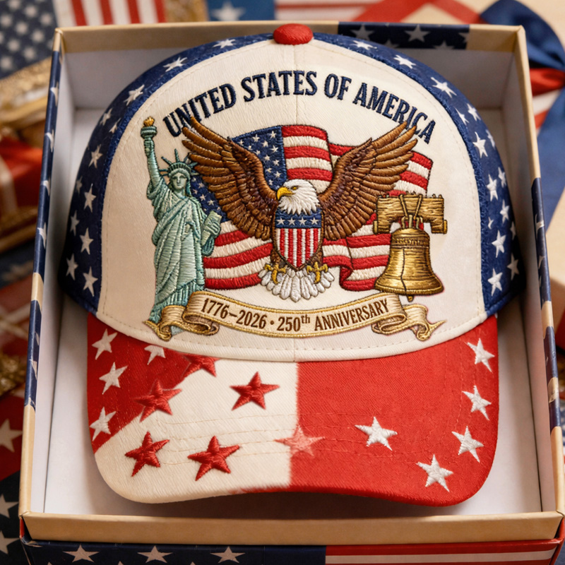 US 250th Anniversary  Printed Casual Hat