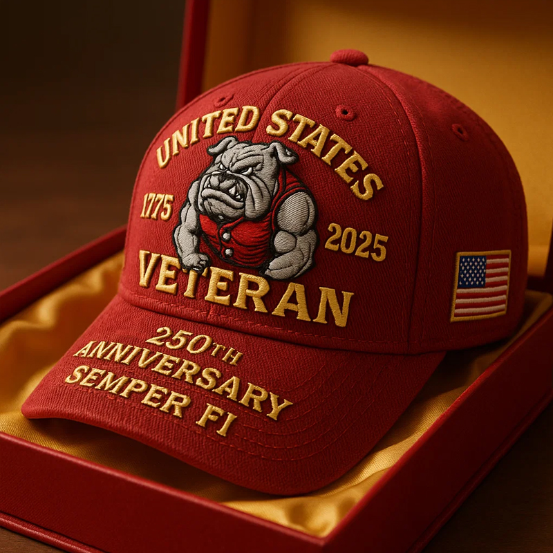 US Veterans 250th Anniversary Printed Casual Hat