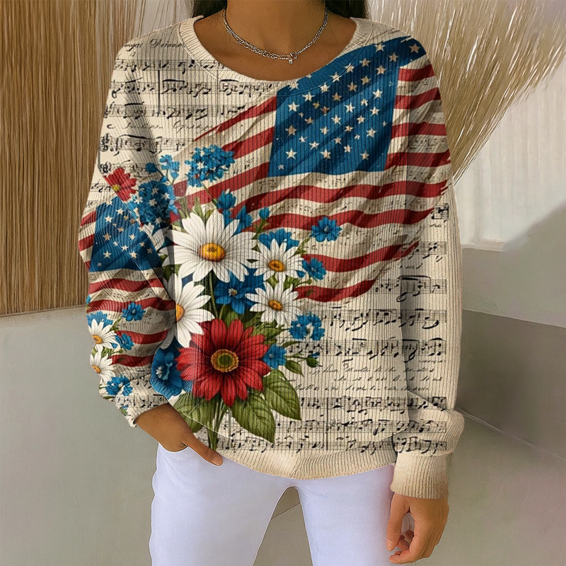 Women's 250th Anniversary Art Print Casual Sweatshirt