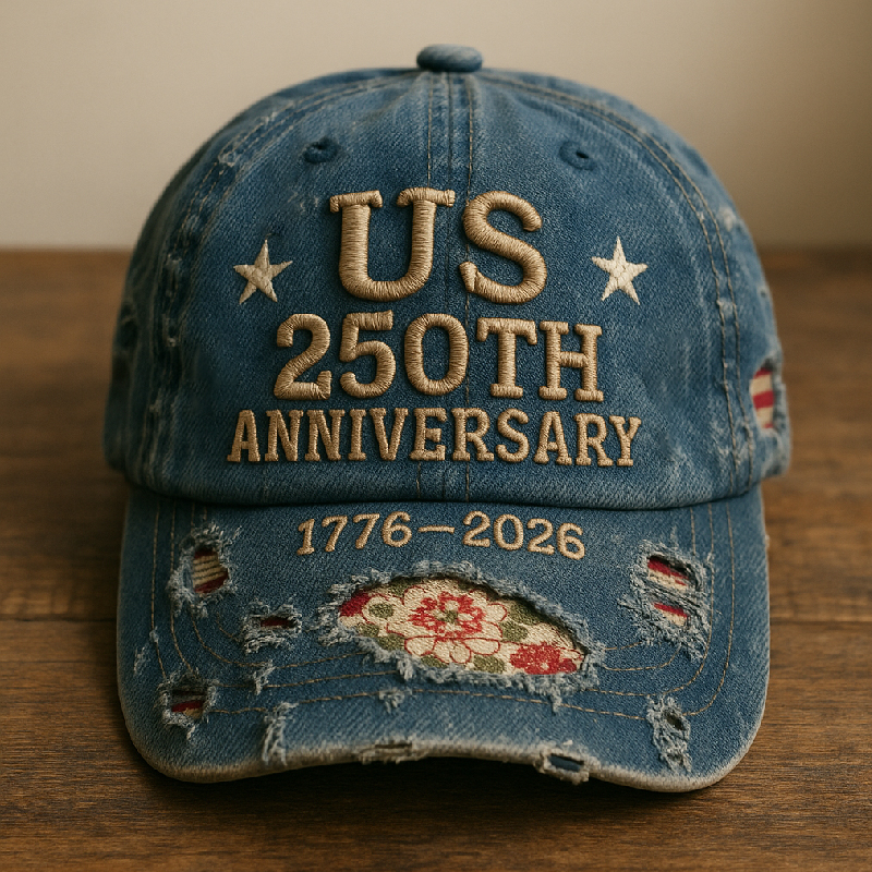 US 250th Anniversary Printed Casual Hat