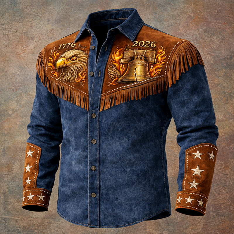 US 250th Anniversary Art Print Casual Shirt