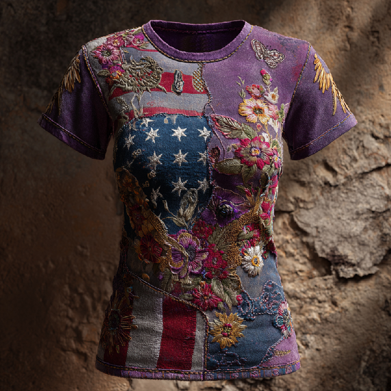 US 250th Anniversary Art Print Short-Sleeve T-Shirt