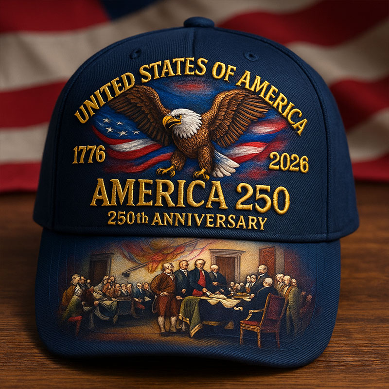 U.S. 250th Anniversary Printed Casual Hat