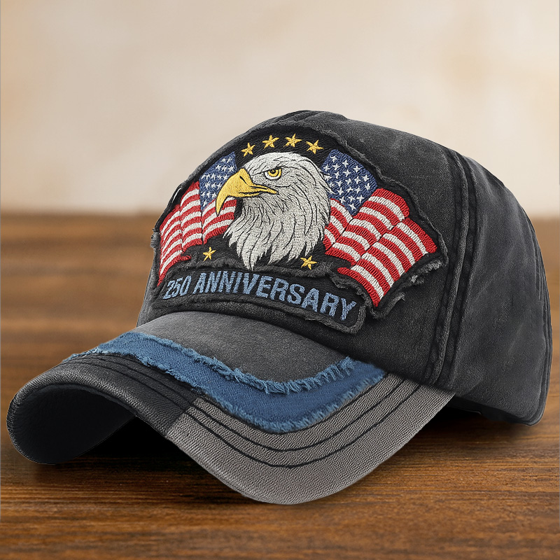 US Retro 250th Anniversary Print Casual Hat