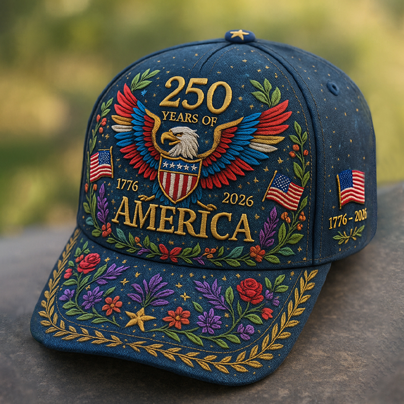USA 250th Anniversary Art Print Casual Hat