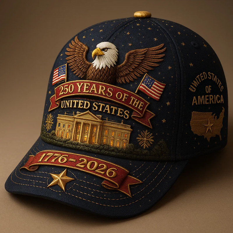 USA 250th Anniversary Art Print Casual Hat