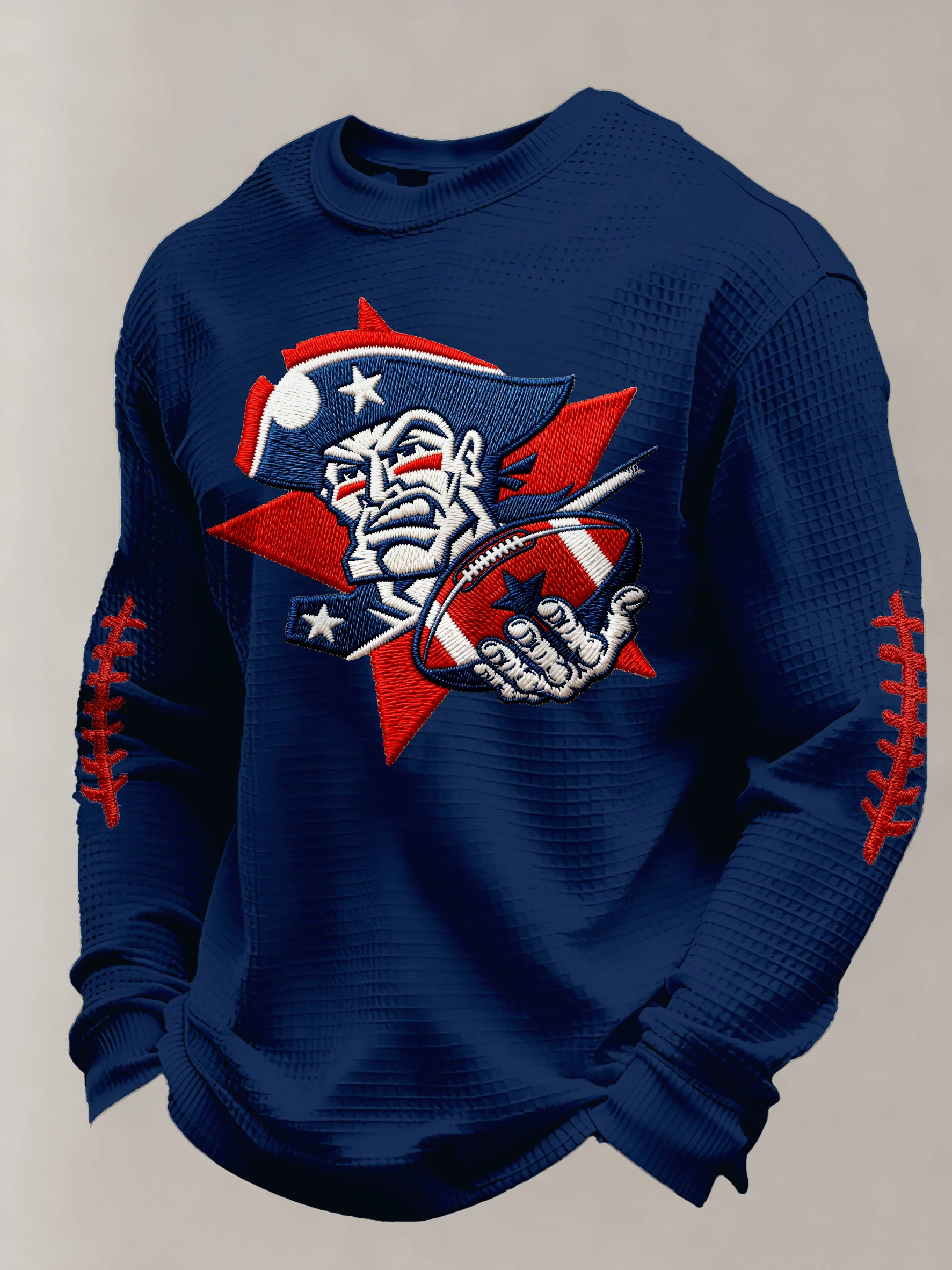 Men's rugby team crewneck printed sweatshirt