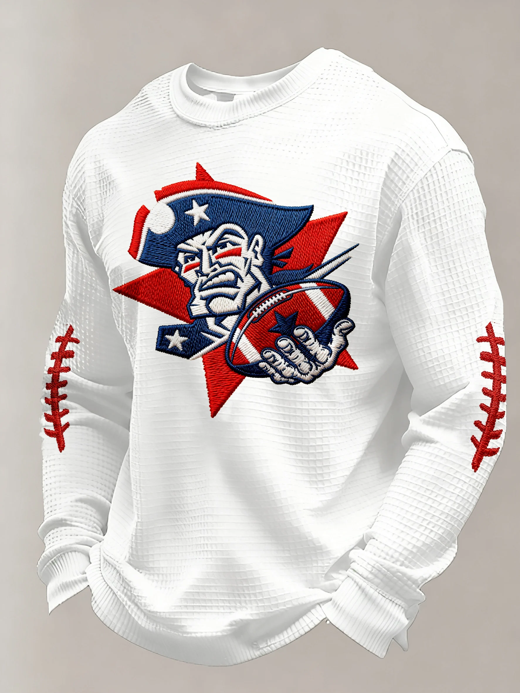 Men's rugby team crewneck printed sweatshirt