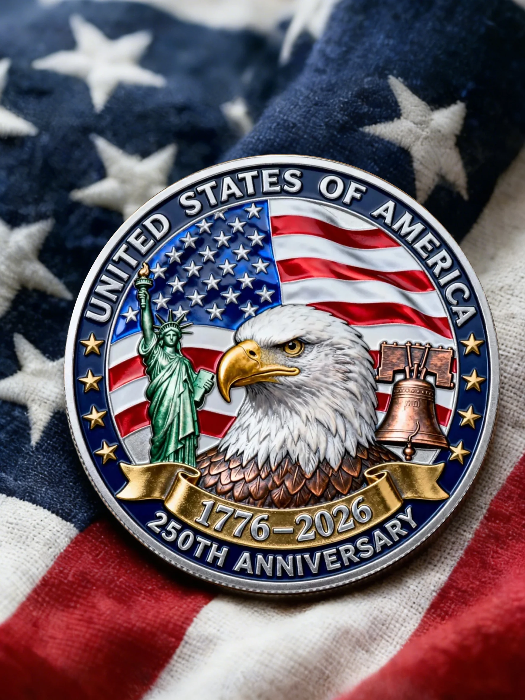 God Bless America 250th Anniversary Of The United States Great Coin Commemorative Coin
