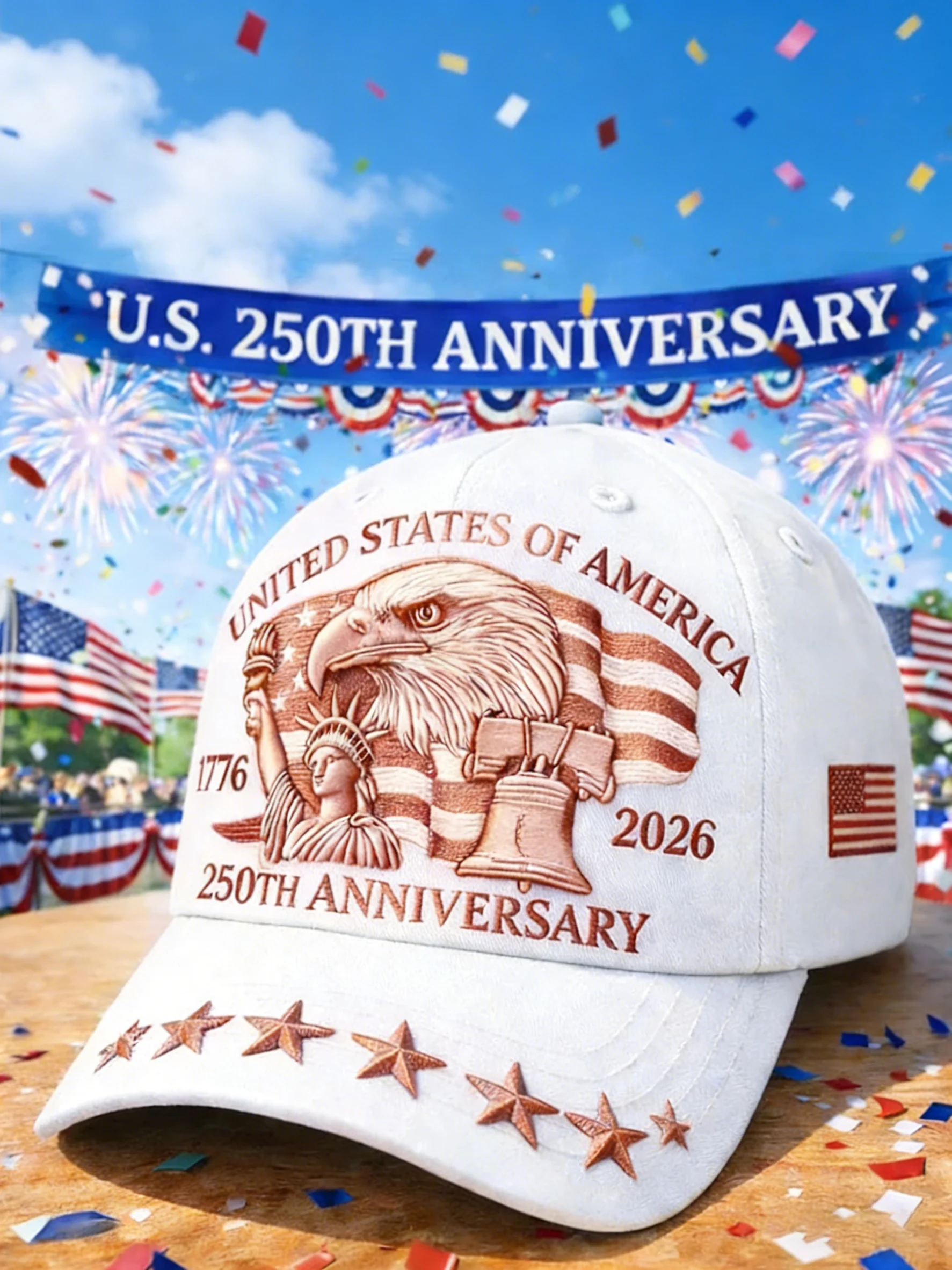 Unisex USA 250th Anniversary Hat