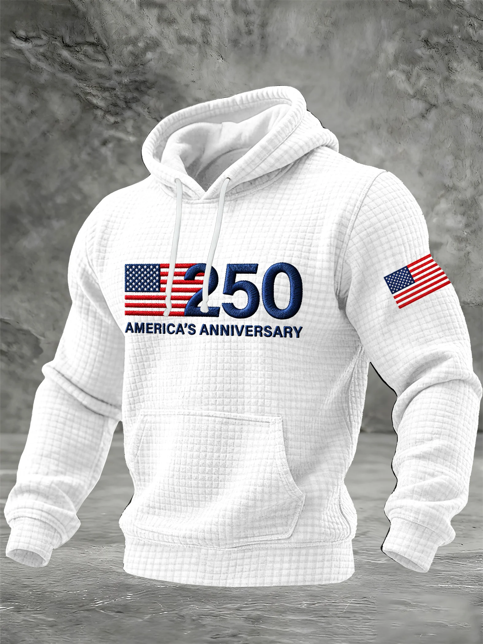 Men's 250th Anniversary Printed Casual Hoodie